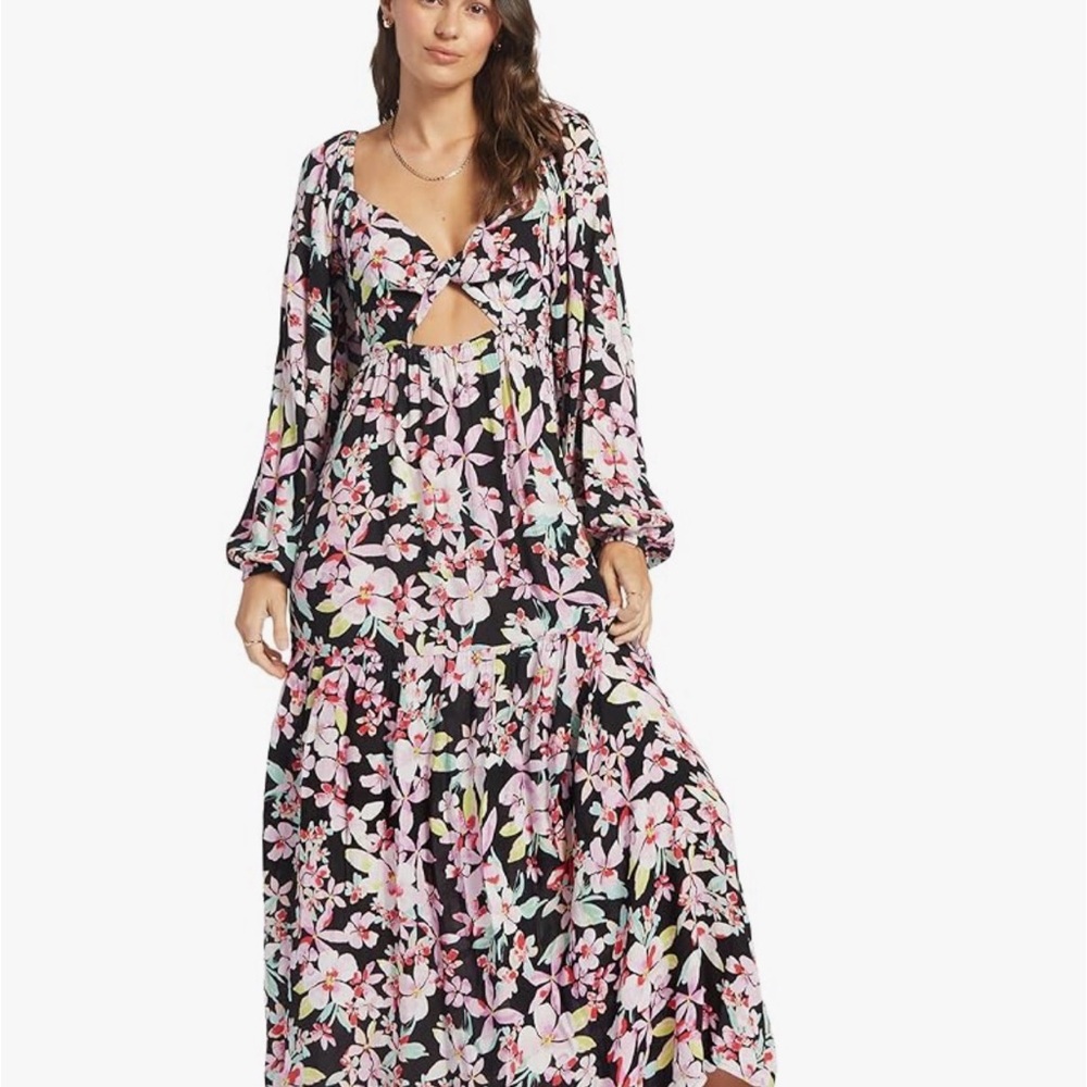 NWT Roxy On Holiday Floral Maxi Dress